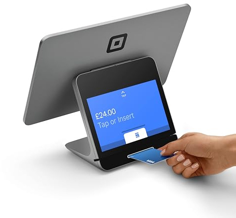 Square Register - Integrated payment terminal & till system for accepting Contactless, Chip & PIN, Debit Cards, Credit Cards, Apple Pay, and Google Pay - UK Version