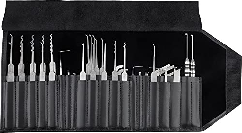 MULTIPICK ELITE 39 Kit de Crochetage professionnel - [39 pièces | 0,4 + 0,6 mm] Made in Germany - Lockpicking set - Serrurier outils - Crocheteur Lock Picking - Lockpick pour serrure - Pick Set