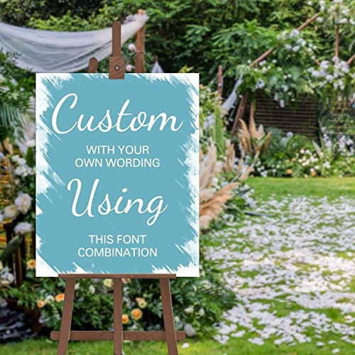Cartello personalizzato con la tua formulazione, nome personalizzato per sposa e sposo, cartello di benvenuto per matrimonio, cartello di benvenuto per matrimonio, cartello di benvenuto per
