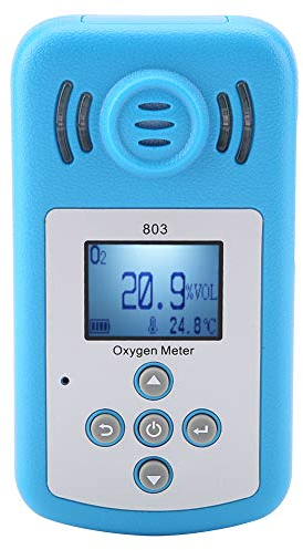 Oxygen Detector, Portable O2 Gas Tester Oxygen Gas Meter, 0~25% VOL O2 Concentration Measurement Tester with Alarm, Digital Display Oxygen Gas Leak Detector for Tunnel, Laboratory and Industry