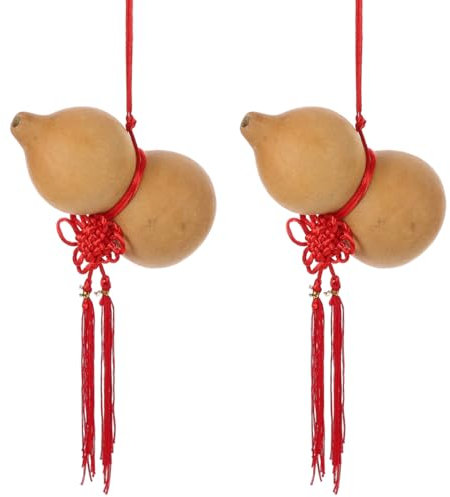 NOLITOY Colgante De Calabaza Natural Feng Shui Wu Lou con Tapón De Madera Adorno Decorativo Ligero para Bolsa Llaveros Y Coche Accesorio Creativo para Uso Diario