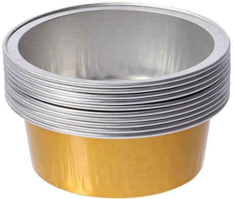 FRCOLOR Wax Melting Bowls Hair Removal Waxing Bowls 25pcs Aluminium Foil with Large Capacity for Home and Salon Use