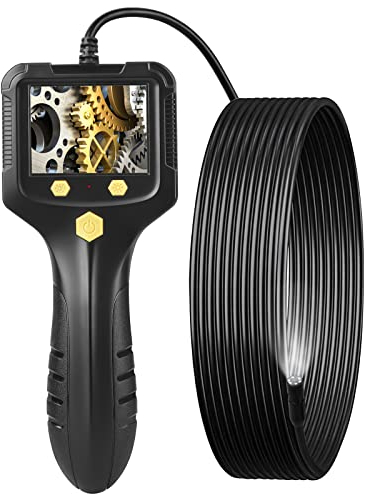 Industrielles Endoskop, BEVA Endoskopkamera mit licht, 1080HD Inspektionskamera mit 2,4-Zoll-IPS-Display, Endoskop Rohrreiniger, Endoskopkamera Handy mit 6 LED, IP67 wasserdichte, 2600 mAh Batterie,3M
