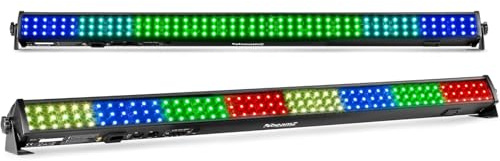 BeamZ LCB144 MKII LED Bar 2er Set, professionelle Lichtbar, DJ Lichteffekt, DMX, Soundsteuerung, Master-Slave-Funktion, Partybeleuchtung, LED Party Bar, Light Show Bar, inkl. Fernbedienung