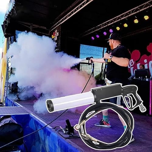 Máquina De Niebla Pistola De Niebla De Co2 De Mano con Luces Led, Cañón De Pulverización De Co2 Máquina De Humo con Efectos De Dj para Concierto Fiesta Bar Club Máquina De Humo De Co2