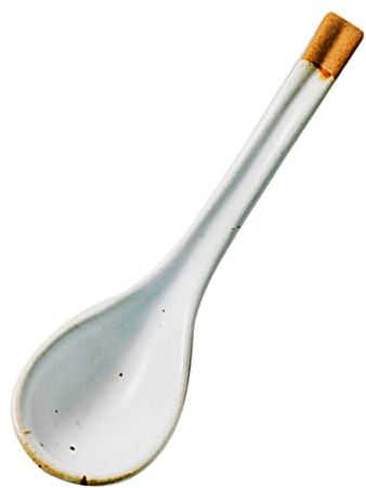 MAGICLULU Ceramic Spoon Multipurpose Boys and Girls Spoons for Home Eating Kitchen Supplies Rice Scoop for Daily Use
