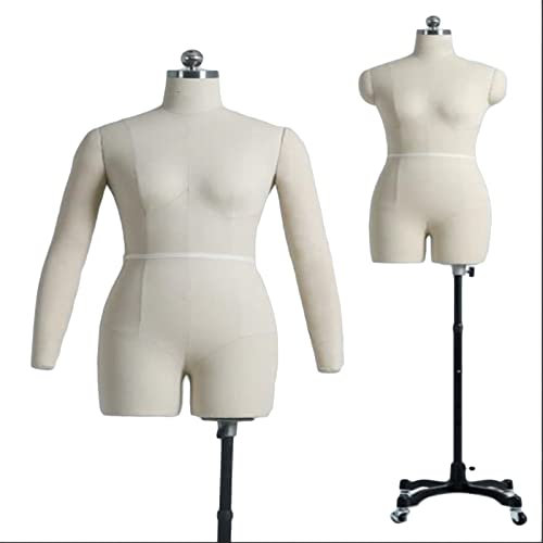Schneiderpuppe mit weichen Armen auf Rädern, Schneiderpuppe für Erwachsene, zum Nähen von Kleidung