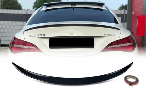 MpTuned MB C117 W117 Heckspoiler schwarz glänzend Kofferraumspoiler für CLA-Klasse C117 2016 2018 2019