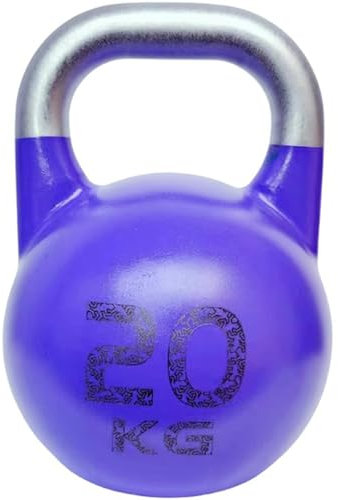 Kettlebell-Gewichte Fitnesssport Wettkampf Kugelhantel, Hanteln Für Muskeltraining Für Männer Und Frauen, Schwingen/Kniebeugen, Trainingsgeräte Fürs Fitnessstudio(Purple-20kg)