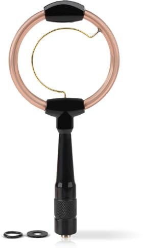 Bingfu Antenna VHF UHF Doppia Banda 136-174/400-460 MHz Antenna Loop con Connettore Femmina SMA, Leggera e Compatta per Radio Portatile Radio Bidirezionale Radioamatoriale