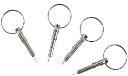 KOROBIE 4er-Pack Schnellspannstifte Mit Fallnocke Und Feder, Komplett Aus Edelstahl 316, Oberer Stift, Schiffszubehör Für Yacht-Pontonboote