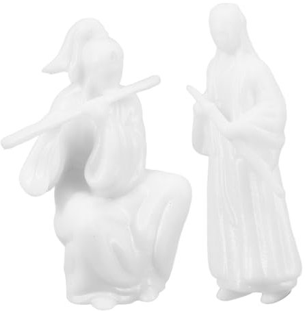 iplusmile 2pièces Lot de Figurines Anciennes De Chinois Décoration pour Micro- Terrariums Et Jardins Miniatures