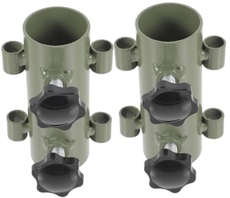 ifundom 2piezas Fijación De Carpa Dosel Base Telescópica para Mástil Soporte para Varillas De Carpa para Camping Jardín o Terraza Resistente y Portátil
