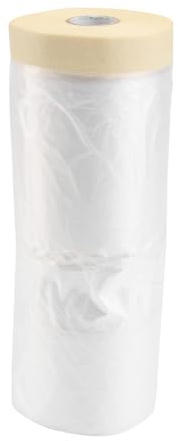 KOMBIUDA Cinta de Enmascarar con Película Protectora Resistente al Agua para Pintura Aerosol Película Decorativa para Renovación Automotriz y Hogar Fácil Aplicación y Cobertura Completa