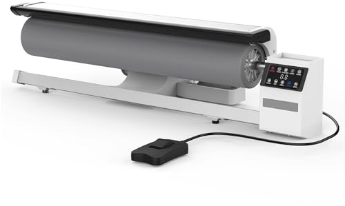 Rotary Roller Steam Press Iron with Foot Switch and Continuous Steam for Efficient Ironing of Clothes, Garments, Curtains, Sheets, and Tablecloths