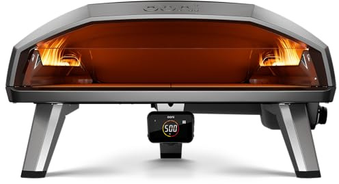 Ooni Koda 2 Max Forno per pizza a gas 30mbar – Ampia superficie di cottura 61 cm, doppia zona di temperatura indipendente, alimentazione butano (versione UE) – ideale per pizza da 60 cm e cottura