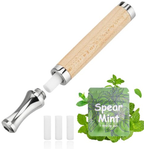 ADASTONE Appareil d'air aromatisé portable avec 18 noyaux d'arômes rechargeables en 6 saveurs, inhalateurs de respiration sensorielle pour adultes, relaxation consciente et expérience d'air
