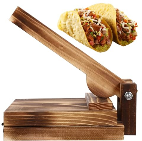 Uanqfegy Tortillapress i trä, dumpling omslagstillverkare köksredskap | Robust träkonstruktion, lätt att använda, perfekt för entusiaster i hemmet