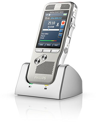 Philips Pocket Memo - Grabadora de dictado con tecnología 3D Mic