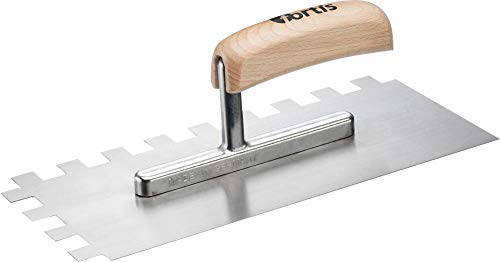 fortis Glättekelle gezahnt 280 x 130 mm 15 x 15 mm