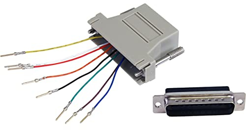 StarTech DB25 auf RJ45 Modular Adapter - St/Bu (GC258MF) | Serieller Adapter, DB25 Stecker, RJ45 Buchse, Netzwerk Umsetzung