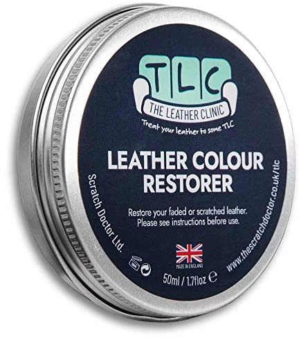 The Leather Clinic Crema per ripristinare il colore della pelle di divani, poltrone e borse scolorite e usurate, 50 ml Dark Green