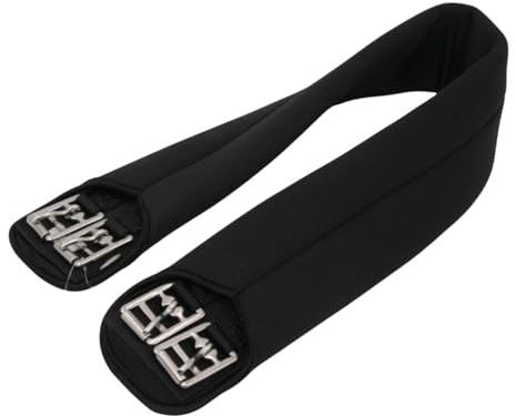 Amesbichler AMKA Soft Sangle de selle longue en néoprène Noir