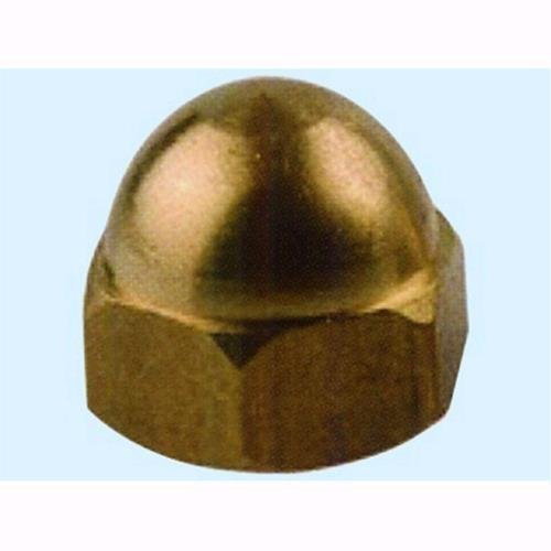 Dadi esagonali ciechi in ottone lucido - Misura mm. 5 Conf. 200 Pz