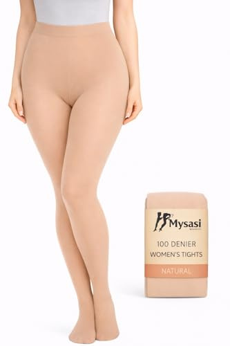 MYSASI London100 Denier Ladies Opaque Tights