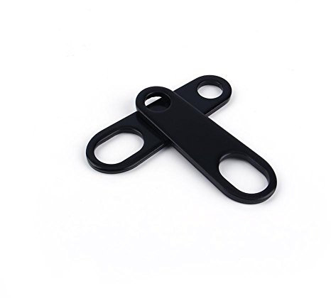 Keenso 2 pcs Clignotants Moto Support, Support de Montage Support de Relocalisation de Lumière Arrière/Avant d'Indicateur Universel Noir