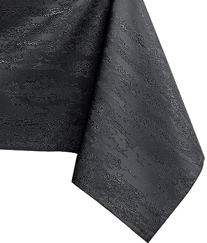 AmeliaHome Tischdecke 60x60 cm Mitteldecke Tischtuch Tafeldecke Vesta | Fleckschutz Lotuseffekt Abwaschbar Wasserabweisend Ornament Anthrazit