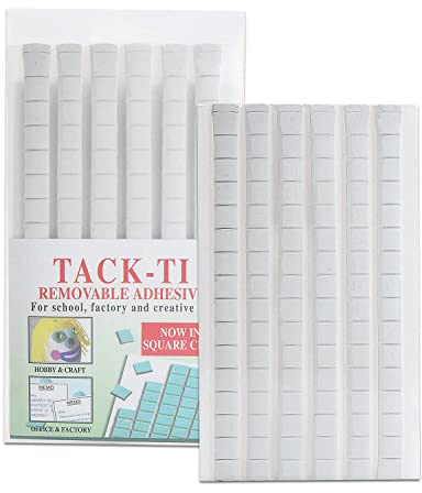 MABUSIYI 204 Pcs Poster Putty,Sticky Tacky Adhesive,Non-Toxic Adhesive Mounting Putty Reusable & Removable Wall Safe Tack for Poster, Photo Frames Party Supplies(White)