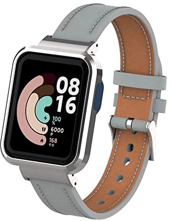 nuosiweilang Kompatibel Für Xiaomi Mi Watch Lite Armband,Sport Leder Uhrenarmband Armband Ersatzarmband Für Mi Watch Lite/Redmi Watch Männer und Frauen
