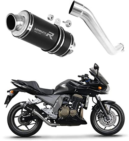 DOMINATOR Terminale di Scarico Marmitta Silenziatore GP1 NERO compatibile con Z750 2004-2006