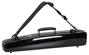 Crossrock CRF1020SSBK Sopran-Saxophon-Koffer, Fiberglas-Hartschale mit TSA-Schloss, Schwarz