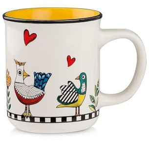 Egan Tazza Collezione Cocoricò. Oggetto Realizzato in Porcellana di Colore Giallo. La referenza è 228012.