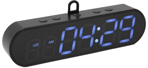 Temporizador de Gimnasio Portátil, Reloj de Entrenamiento con Imán Recargable por USB, Cronómetro de Intervalo de Visualización Grande con Zumbador, Temporizador de Boxeo HIIT