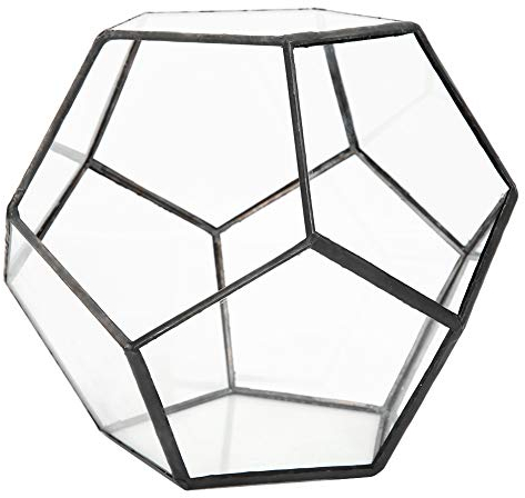 Stilvoller Geometrischer Blumentopf aus Glas für Sukkulenten-Pflanzgefäße, für Landschaftsdekoration