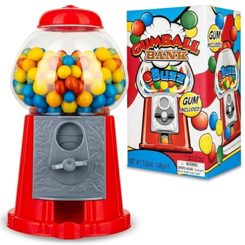 CALVY GUMBALL VENDING MACHINE DISPENSER SWEET BUBBLEGUM FUN KIDS TOY CHEWING GUM NEW