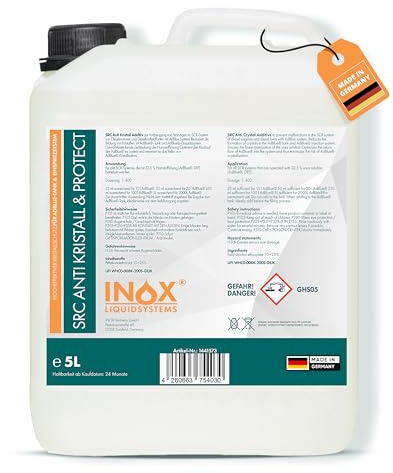 INOX - effektives SRC Anti Kristall & Protect Adblue Additiv 5L | Adblue Zusatz schütz vor Kristallbildung im SRC -System | Adblue Reiniger hilft Ablagerungen & Verunreinigungen vorzubeugen