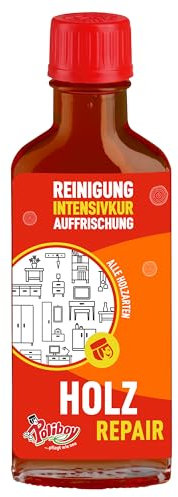 Poliboy Holz Repair - Polish pour meubles marron moyen pour bois laqué - Produit de polissage ravivant les couleurs - 1 x 100 ml - Fabriqué en Allemagne