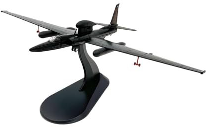 Luwecf 1/144 U 2R Metallmodell Spielzeugflugzeug mit Ausstellungsständer für Bücherregal, Home Cafe