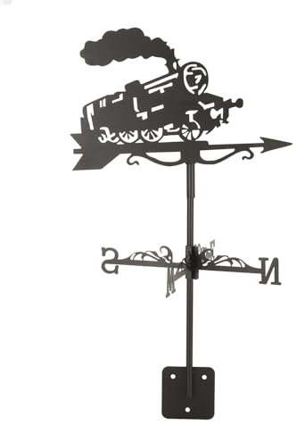 Aladeno Wetterfahne aus Eisen, stehend, Zug-Wetterfahne, Dach, Außenhof-Dekorationen, Wetterfahnen, Wetterfahnen für Hof, Bauernhaus-Dekor für Outdoor, Bauernhof, Hof, Garten,