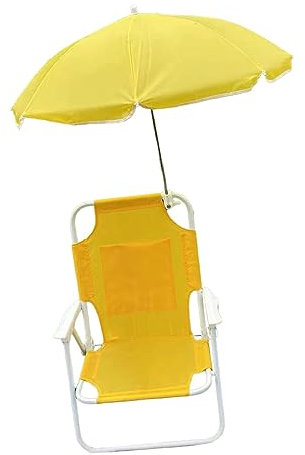 TLTDSMYF Kinderstuhl Outdoorstuhl Klappstuhl mit Schirm Leichtgewicht Strandstuhl Camping Picknickstuhl für Reisen Backpacking Blau