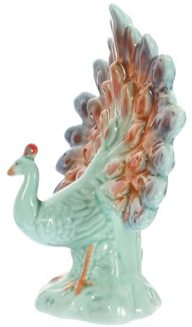 Levemolo Pfau Figur Aus Keramik Einfache Tierdeko Keramik-tierschmuck Für Schlafzimmer Teetisch Oder Büro Exquisites Design Als Dekoration Oder Geschenk