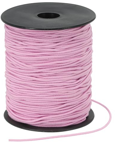 PATIKIL Fil Élastique pour Bracelets 109 Verges / 100m 1.5mm Rose | Cordon Élastique, Pour Fabrication De Bijoux Colliers Perles Et Bricolage DIY