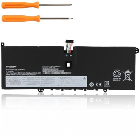 LUSONBAY L19M4PH2 L19C4PH2 Laptop Battery Replacement for Lenovo Ideapad Yoga 9-14ITL5 82BG Yoga 9i (14) Pro 14c ITL 2021 SB10Z33894 SB10Z33898 5B10Z33896 7.68V 7820mAh/60WH