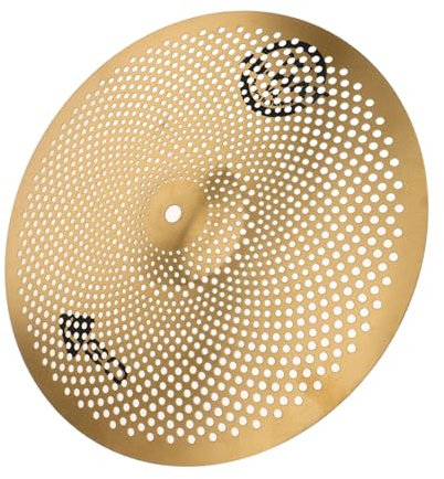 Toyvian Pack Schlagzeug Splash-becken Crash-becken Stille Becken Stummes Becken Trommelbecken High-hat-becken Becken Mit Geringer Lautstärke Zubehör Für Trommeln Golden Edelstahllegierung