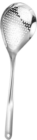 GALPADA Colador De Aceite Para Freír Colador De Cocina Cucharón Ranurado Acero Inoxidable Mango Largo Herramienta Para Filtrar Aceite Hogar Restaurante Hotel