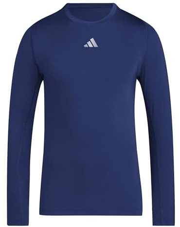 adidas Hombre Techfit Longsleeve Men Shirt, Team Navy Blue 2, M